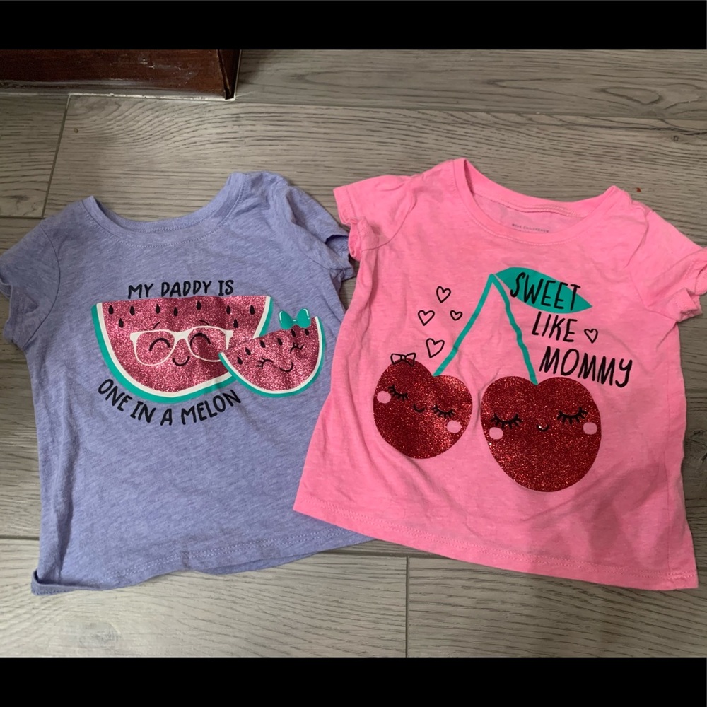 🦙 2 for 1 Sparkly Toddler Shirts